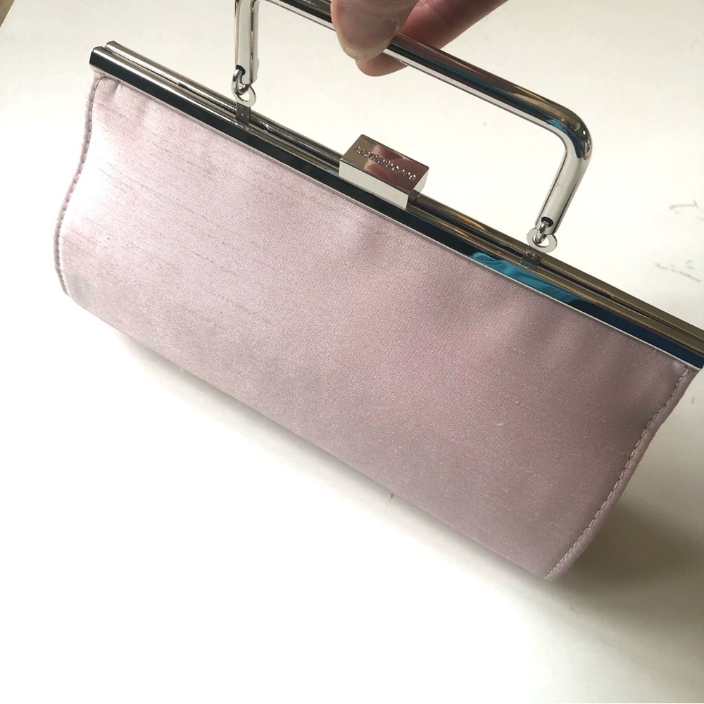 Pink Satin Evening Clutch/Shoulder Bag by Liz Claiborne Used Once
